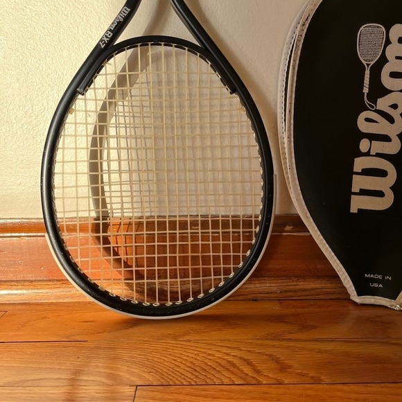 Wilson Other - Vintage Wilson RX-7 Tennis Racquet with Original Made in USA Head Cover Black